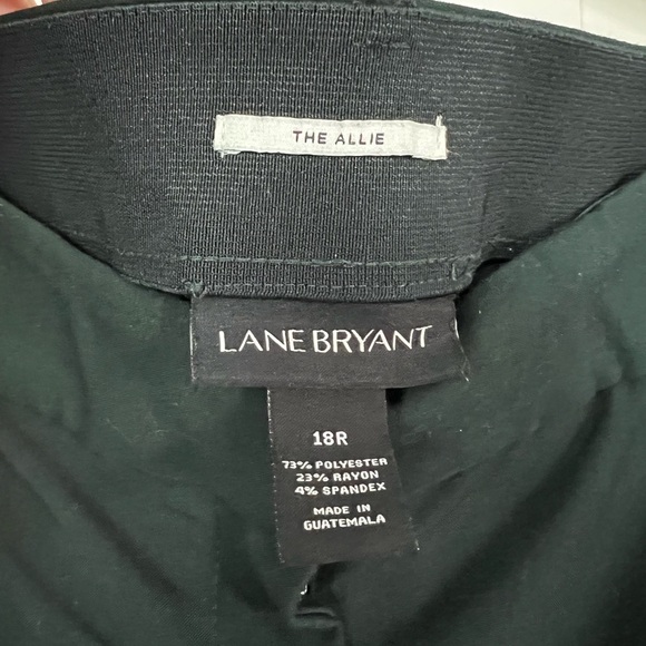 Lane Bryant The Allie Pants 18R Dark Green Trousers Stretch Ankle Workwear Plus - Picture 5 of 9